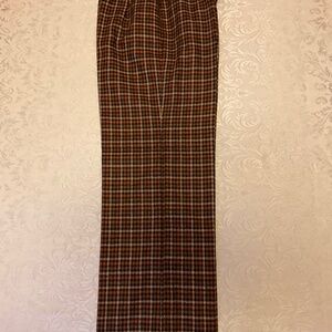 Vintage Givenchy Sport plaid trousers.  Inseam is 27 3/4”.